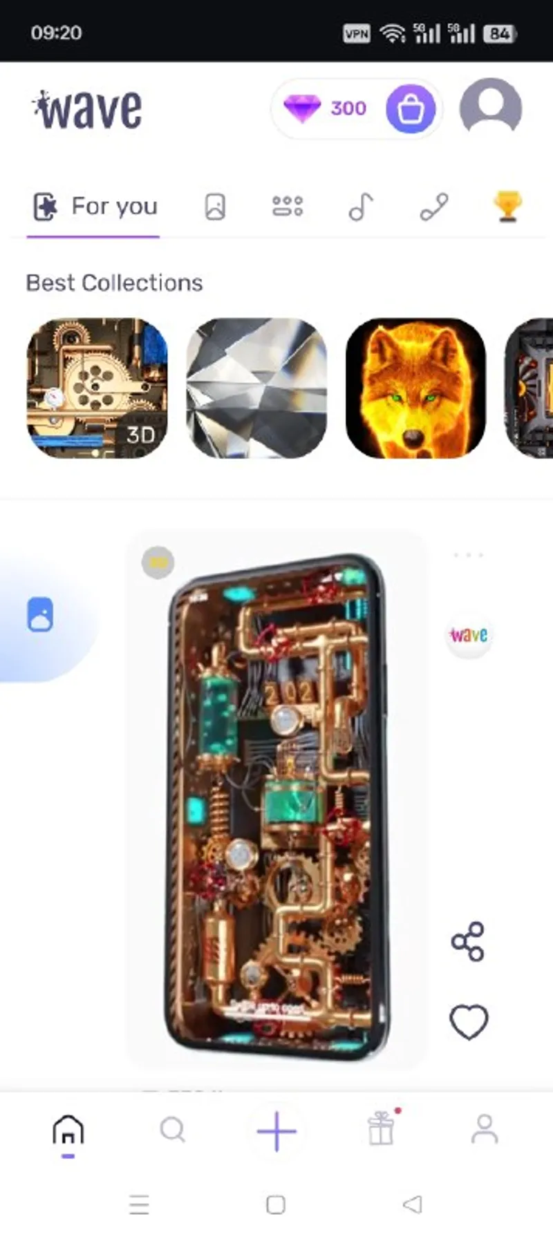 Wave Live Wallpapers Maker 3D